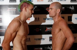 Combat8 Weigh In - Ben Wall vs Bernardo Magalhaes